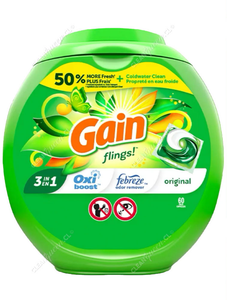 Gain Detergente Cápsulas Flings Original 60 un