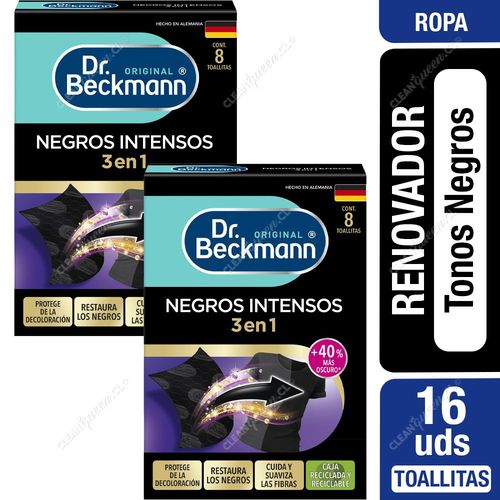 Dr. Beckmann Negros Intensos en Toallitas 2 x 8 un