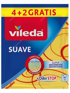 Vileda Paño Multiuso Suave 30% Microfibra 6 un