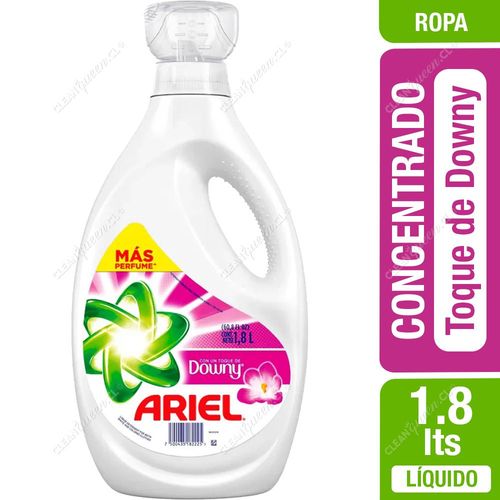Ariel Detergente Líquido Concentrado Toque de Downy 1.8 L