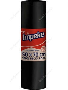 Impeke Bolsas Basura Pequeña 50 x 70 cm 10 un