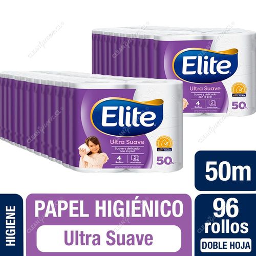 Papel Higiénico Elite Ultra Doble Hoja 50 m 96 un
