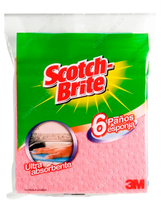 Scotch-Brite Paño Esponja Ultra Absorvente 6 un