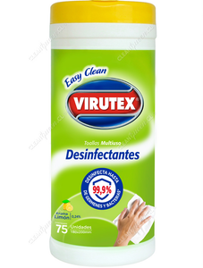 Virutex Toallitas Desinfectantes Multiuso Limón 75 un