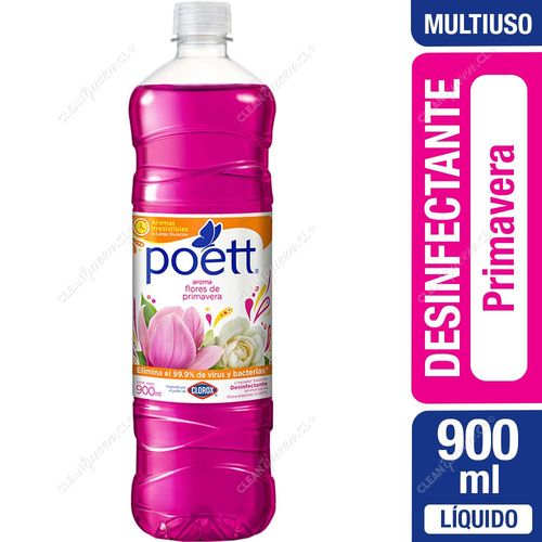 Poett Desinfectante Líquido Primavera 900 ml