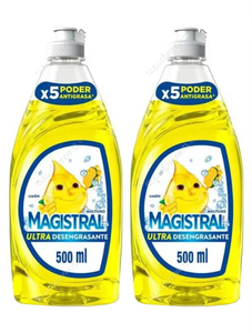 Magistral Lavaloza Ultra Desengrasante Limón 2 x 500 ml