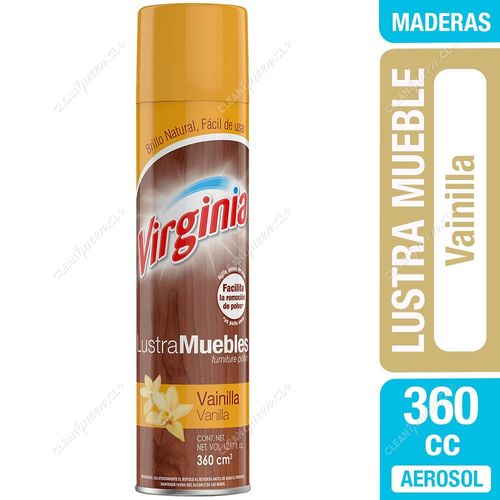 Virginia Lustra Muebles Spray Vainilla 360 cc
