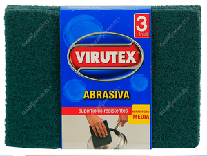 Virutex Esponja Abrasiva Media 3 un