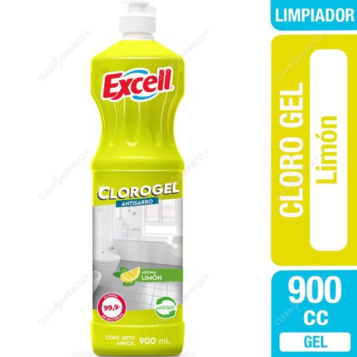 Excell Limpiador Cloro Gel Limón 900 cc