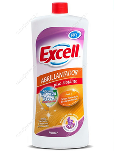 Excell Abrillantador de Piso Flotante Lavanda 900 cc