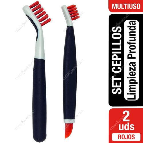 Oxo Set Cepillos Limpieza Profunda Rojos 2 un