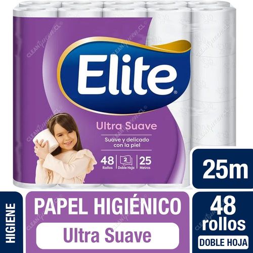 Elite Papel Higiénico Ultra Doble Hoja 25 m 48 un
