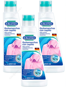 Dr. Beckmann Quitamanchas con Cepillo Prelavado Intenso 3 x 250 ml