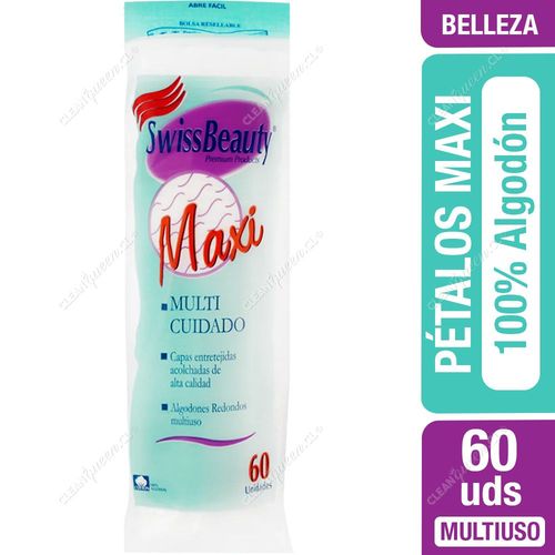 Pétalos Desmaquillantes Maxi Swiss Beauty 100% Algodón 60 un