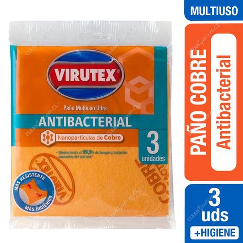 Virutex Paño Multiuso Antibacterial 3 un