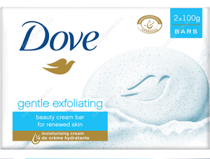 Jabón Barra Dove Exfoliante Suave 100 g x 2 Unid