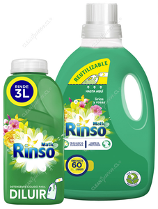 Rinso Pack Detergente Líquido Diluible 500 ml + 3 L