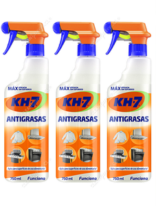 Limpiador Antigrasa KH-7 Gatillo 3 x 750 ml