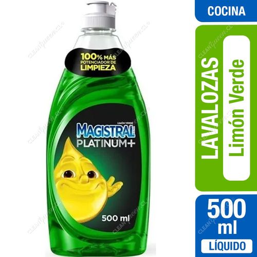 Magistral Lavaloza Platinum Limón Verde 500 ml
