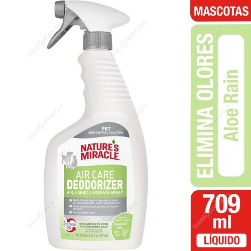 Nature's Miracle Aromatizante Elimina Olores Aloe Rain 709 ml