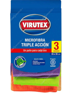 Virutex Paño Microfibra 3 un