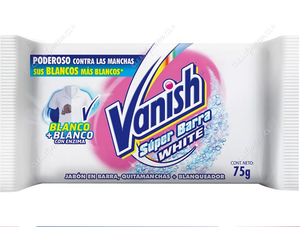 Vanish Jabón Barra Ropa Blanca 75 g