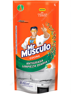 Mr. Músculo Limpiador Antigrasa Cocina Limpieza Diaria Repuesto 450 cc