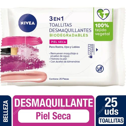 Nivea Toallitas Desmaquillantes Suaves Piel Seca 25 un