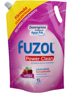 Fuzol Lavaloza Power Clean Concentrado Vinagre y Bicarbonato 1 L