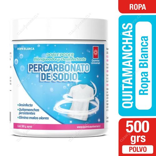 Química Universal Percarbonato Polvo Ropa Blanca 500 g