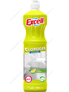 Excell Limpiador Cloro Gel Limón 900 cc