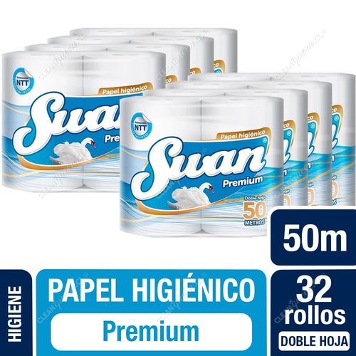 Swan Papel Higiénico Premium Doble Hoja 50 m 32 un