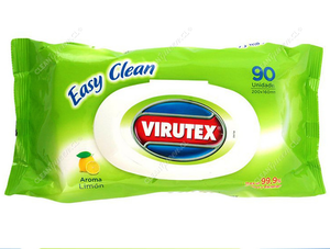 Virutex Toallitas Desinfectantes Multiuso Limón 90 un