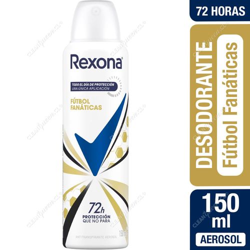Rexona Desodorante Aerosol Mujer Fútbol Fanáticas 150 ml