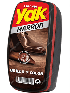 Yak Esponja Limpia Calzado Marrón