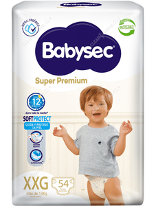 Babysec Pañales Super Premium Talla XXG 54 un