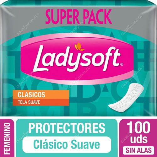 Protector Diario Higiénico Ladysoft Clásico 100 Unid