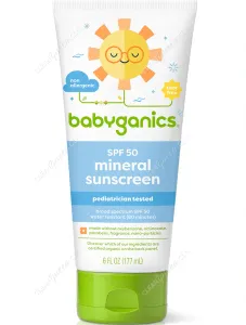 Protector Solar Crema SPF 50 Babyganics Hipoalergénico 177 ml