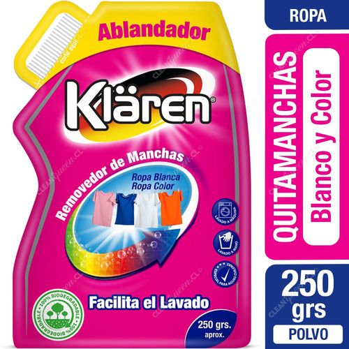 Quitamanchas Ablandador Ropa Klären 250 g