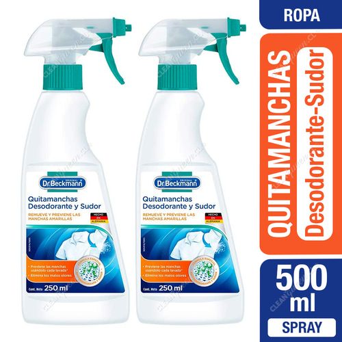 Quitamanchas Desodorante y Sudor Dr. Beckmann 2 x 250 ml