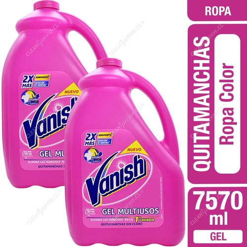 Quitamanchas en Gel Multiuso Vanish Ropa Color 3785 ml x 2 Unid