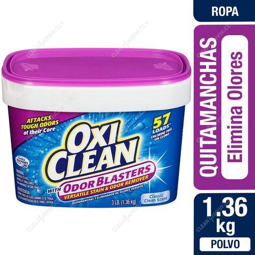 Quitamanchas en Polvo OxiClean Odor Blaster 1.36 Kg