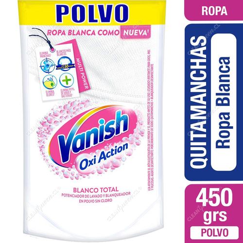 Quitamanchas en Polvo Vanish Ropa Blanca Repuesto 450 g