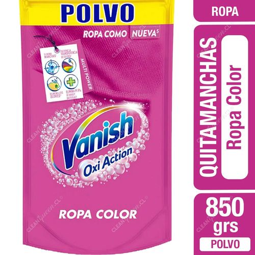 Quitamanchas en Polvo Vanish Ropa Color 850 g