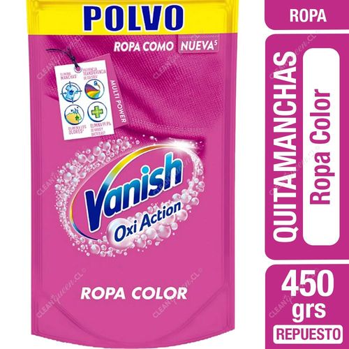 Quitamanchas en Polvo Vanish Ropa Color Repuesto 450 g