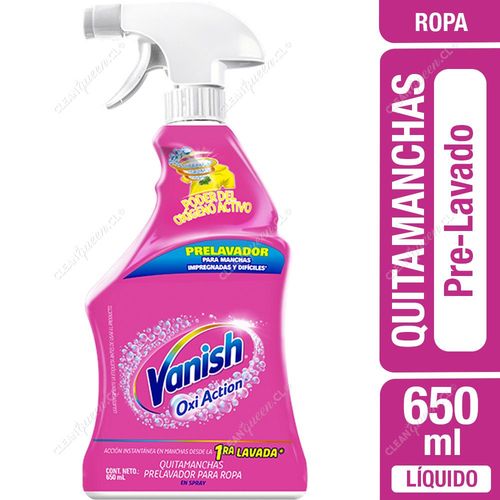 Quitamanchas Prelavado Vanish OxiAction 650 ml