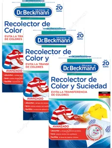 Recolector de Color y Suciedad en Toallitas Dr. Beckmann 3 x 20 Unid