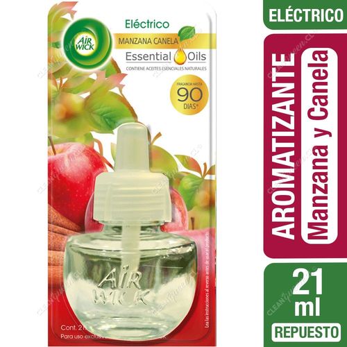 Repuesto Aromatizante Ambiental Eléctrico Air Wick Manzana y Canela 21 ml