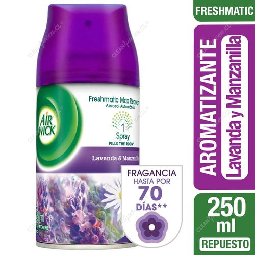 Repuesto Aromatizante Freshmatic Air Wick Lavanda y Manzanilla 250 ml