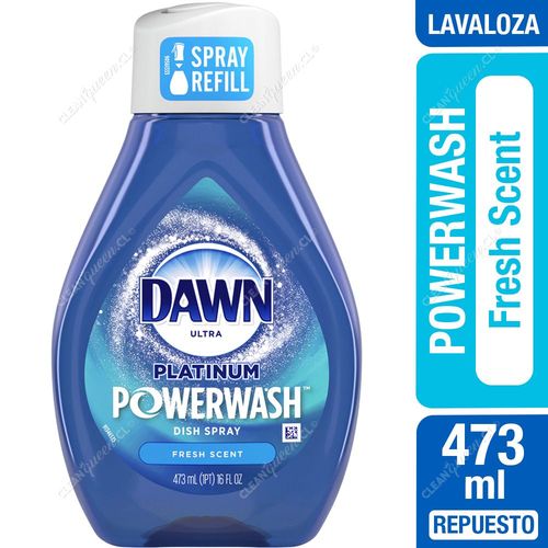 Lavaloza Dawn Spray Platinum Powerwash Fresh Scent Repuesto 473 ml